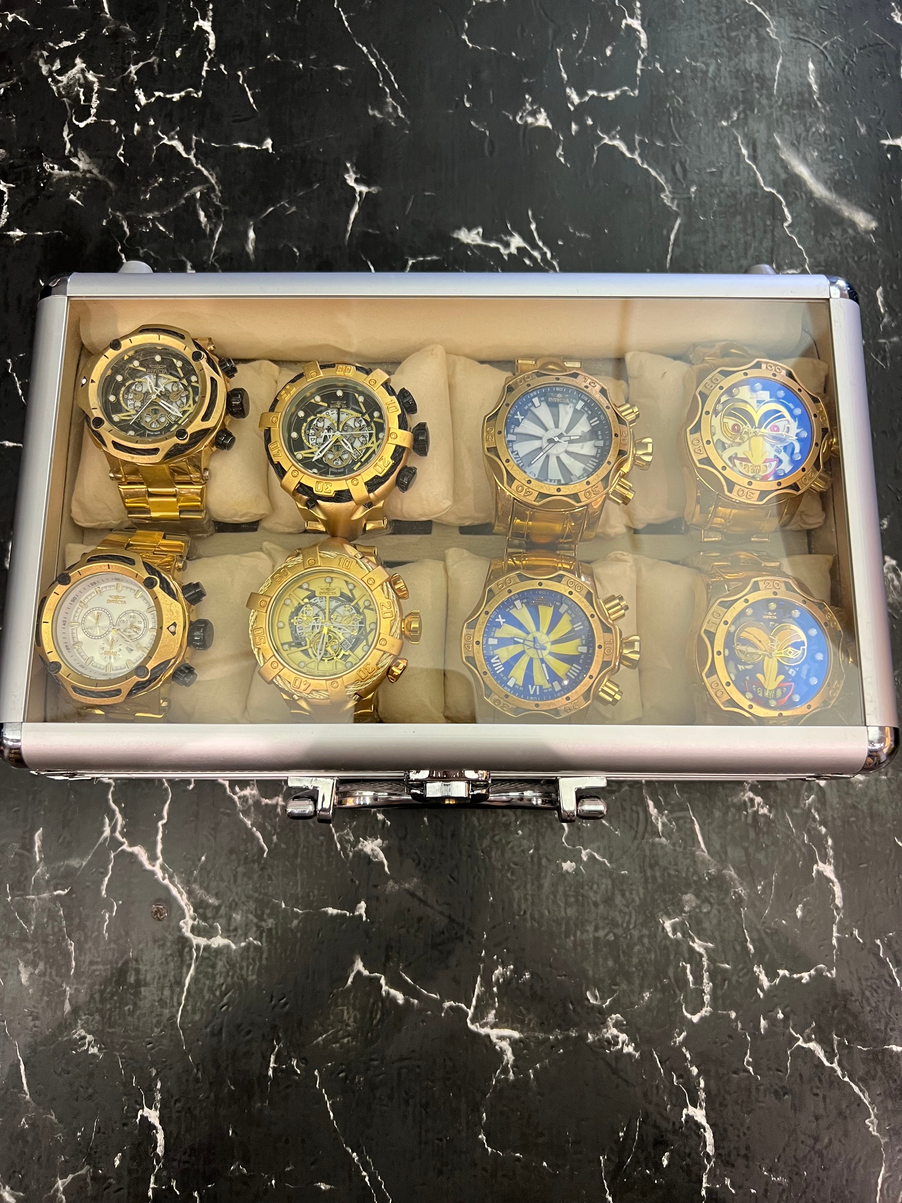 MALETA COM 8 RELÓGIOS 4